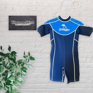 NWOT Thermoskinz Boys Wetsuit in Blue Size 10
